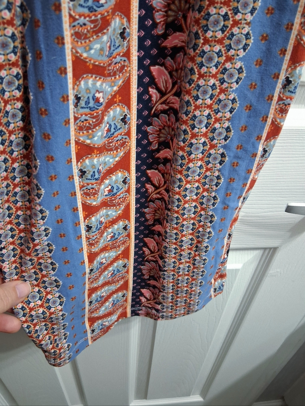 Pink Republic Boho Pants Botanical Pattern Soft Comfy XL - Picture 6 of 13